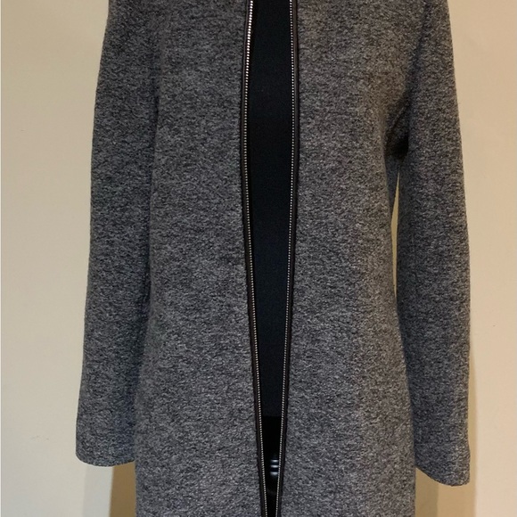 Club Monaco Grey Wool Coat - Picture 2 of 5